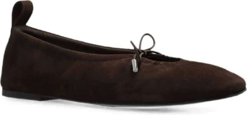 ALOHAS Rosalind ballerina's met strikdetail Bruin