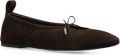 ALOHAS Rosalind ballerina's met strikdetail Bruin - Bruin