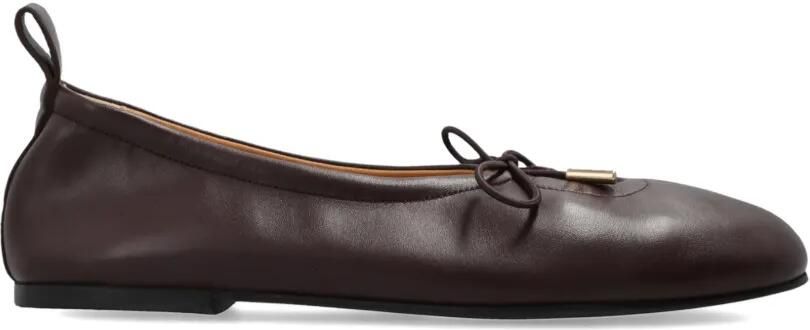 ALOHAS Rosalind ballerina's met strikdetail Bruin