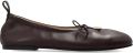 ALOHAS Rosalind ballerina's met strikdetail Bruin - Bruin