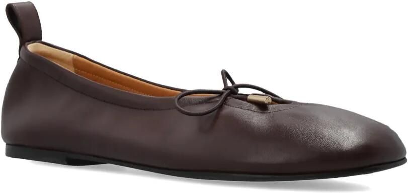ALOHAS Rosalind ballerina's met strikdetail Bruin - Foto 4