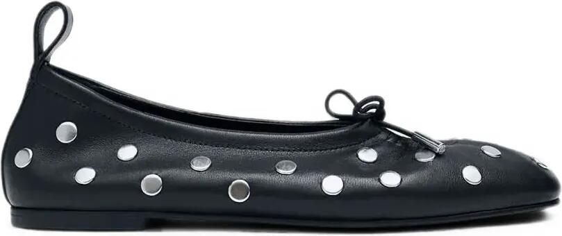 ALOHAS Rosalind ballerina's verfraaid met studs Zwart