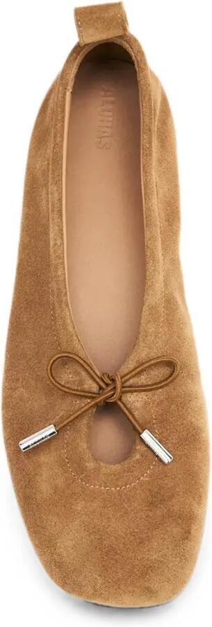 ALOHAS Rosalind suède ballerina's Bruin - Foto 4