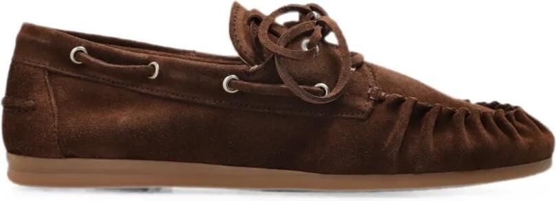 ALOHAS Rowan loafers met veters Bruin