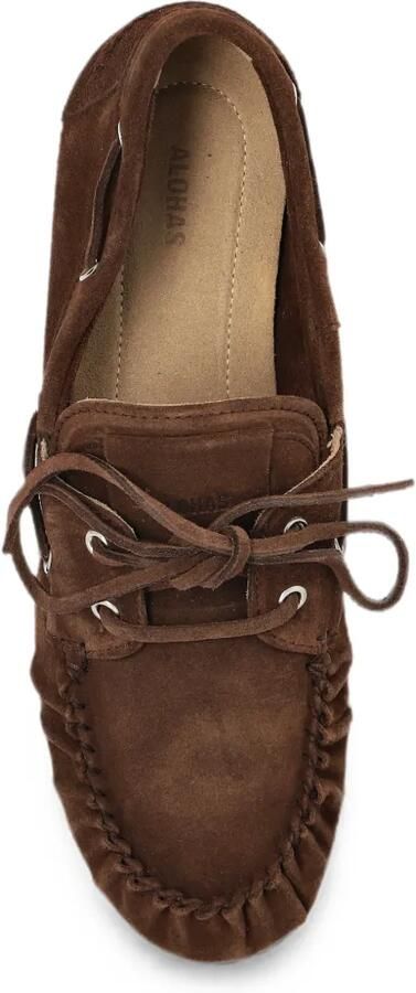 ALOHAS Rowan loafers met veters Bruin - Foto 3
