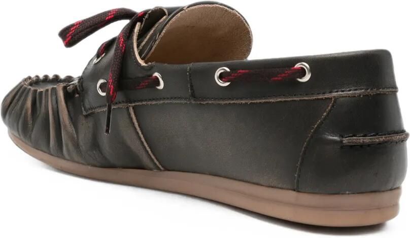 ALOHAS Rowan Sporty leren loafers met veters Bruin - Foto 2