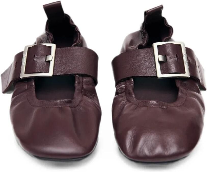 ALOHAS Sarea leren ballerina's Bruin - Foto 2