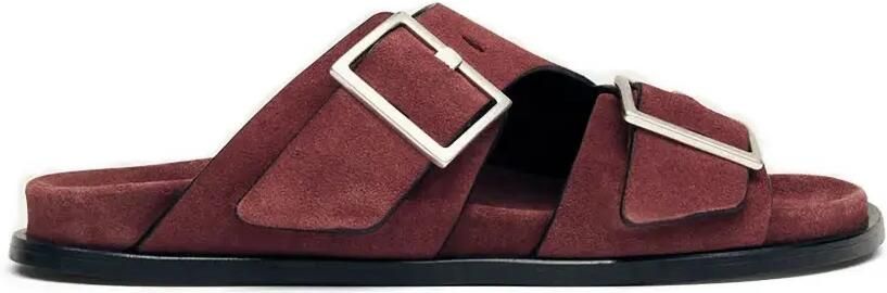 ALOHAS Slippers met gesp Bruin