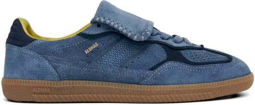 ALOHAS Suède sneakers met lange tong Blauw