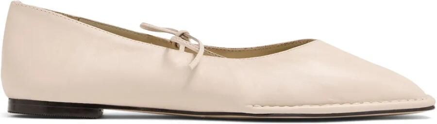 ALOHAS Sway crème leren ballerina's Beige