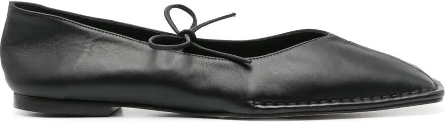 ALOHAS Sway leren ballerina's Zwart