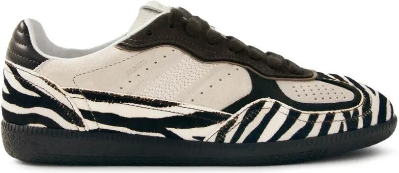 ALOHAS Tb.490 leren low-top sneakers met zebraprint Bruin