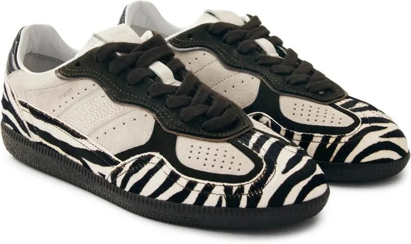 ALOHAS Tb.490 leren low-top sneakers met zebraprint Bruin - Foto 4