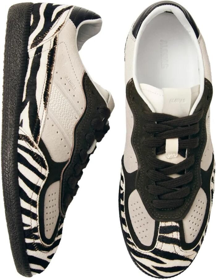 ALOHAS Tb.490 leren low-top sneakers met zebraprint Bruin - Foto 2
