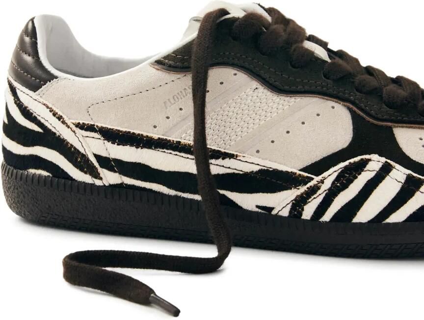 ALOHAS Tb.490 leren low-top sneakers met zebraprint Bruin - Foto 3