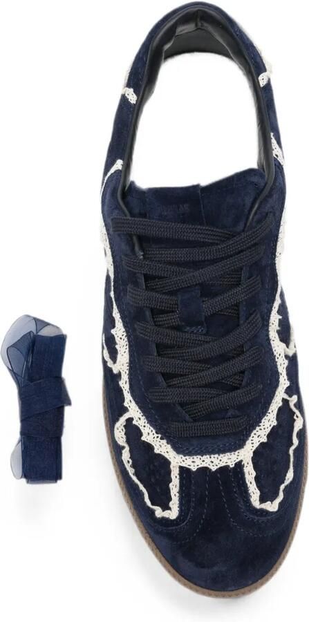 ALOHAS Tb.490 leren sneakers met gehaakte afwerking Blauw - Foto 2