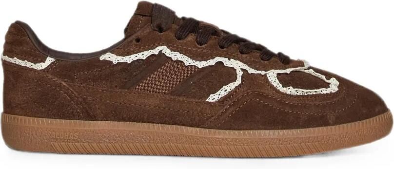 ALOHAS Tb.490 leren sneakers met gehaakte afwerking Bruin