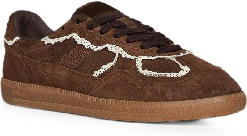 ALOHAS Tb.490 leren sneakers met gehaakte afwerking Bruin - Foto 2