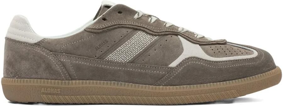 ALOHAS Tb.490 Rife geperforeerde sneakers met vlakken Bruin