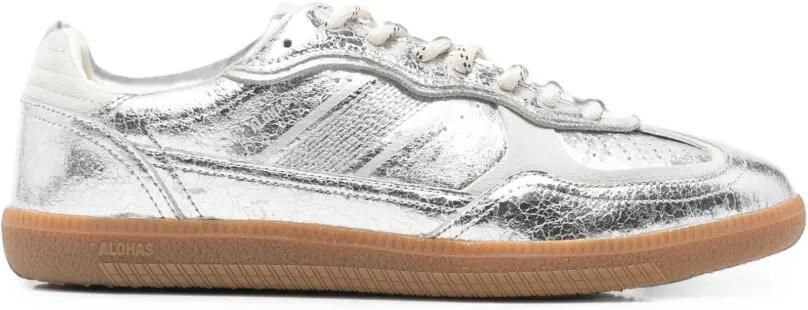 ALOHAS Tb.490 sneakers met glanzend effect Zilver