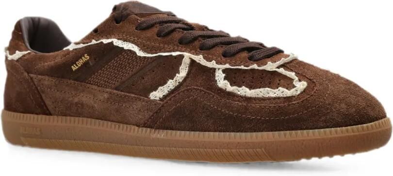 ALOHAS Tb.490 sneakers met gehaakte afwerking Bruin - Foto 3