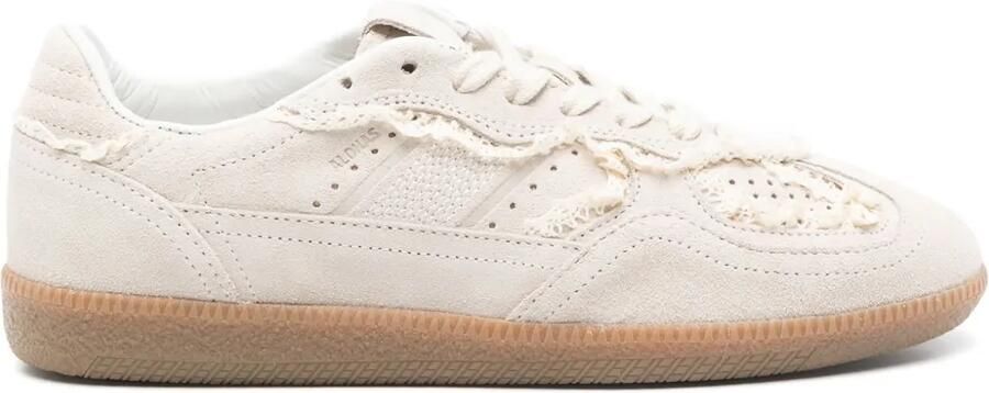 ALOHAS Tb.490 sneakers met kanten afwerking en geperforeerde details Beige