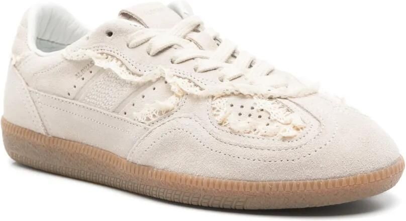ALOHAS Tb.490 sneakers met kanten afwerking en geperforeerde details Beige - Foto 2