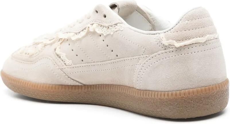 ALOHAS Tb.490 sneakers met kanten afwerking en geperforeerde details Beige - Foto 3