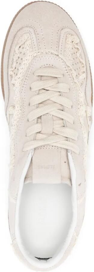ALOHAS Tb.490 sneakers met kanten afwerking en geperforeerde details Beige - Foto 4