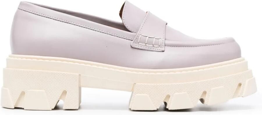 ALOHAS Trailblazer leren loafers Paars