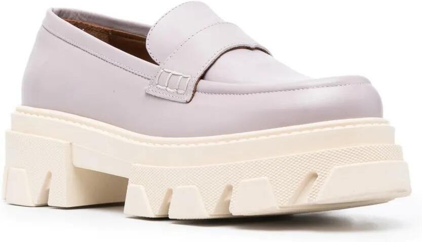 ALOHAS Trailblazer leren loafers Paars - Foto 4