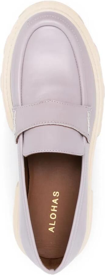 ALOHAS Trailblazer leren loafers Paars - Foto 3