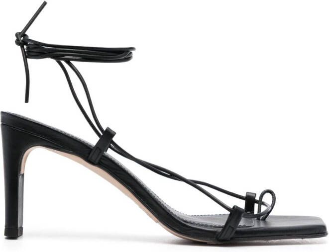 ALOHAS Bellini sandalen met vierkante neus Zwart