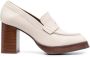 ALOHAS Busy leren pumps Beige - Thumbnail 1