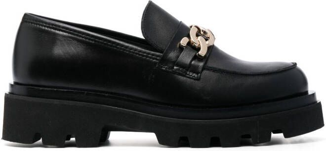 ALOHAS Leren loafers Zwart