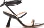 ALOHAS Kendra leren sandalen Zwart - Thumbnail 1