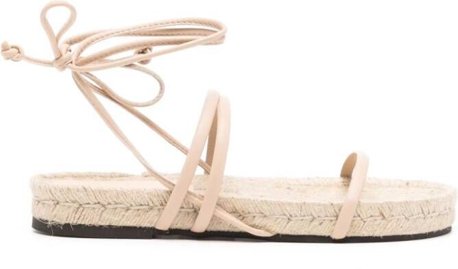 ALOHAS Rayna lace-up sandals Beige