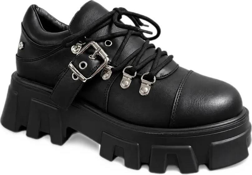 Altercore Auris buckled platform shoes Zwart - Foto 2