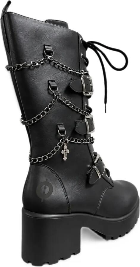 Altercore buckle-strap chain-link boots Zwart - Foto 3