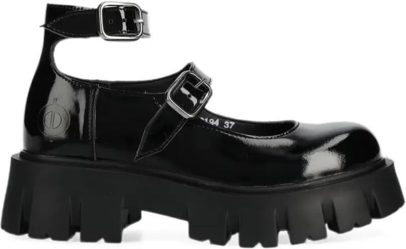 Altercore Constance pumps met plateauzool en gespsluiting Zwart