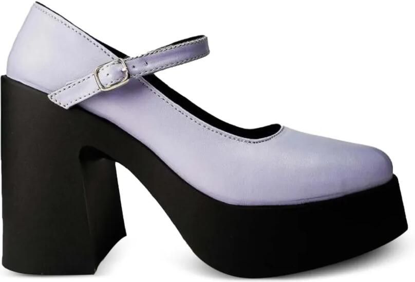 Altercore Darkenda Mary Jane pumps met plateauzool Paars
