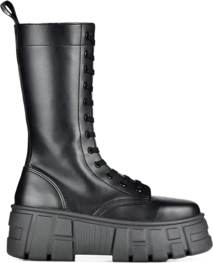 Altercore Iberis platform lace-up boots Zwart