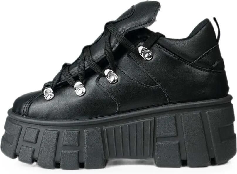 Altercore Logan sneakers met plateauzool Zwart - Foto 2