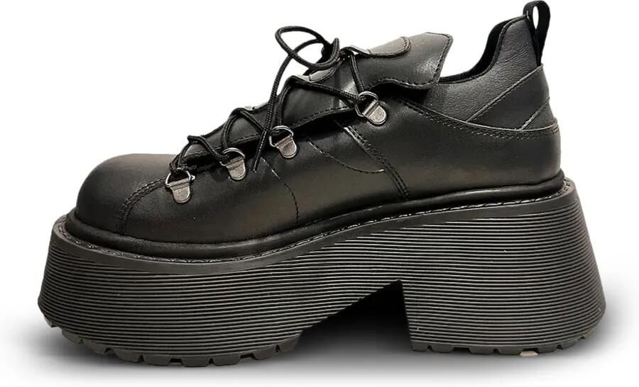 Altercore Moria combat boots met plateauzool Zwart - Foto 3