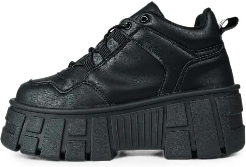 Altercore Nissa sneakers met chunky zool Zwart