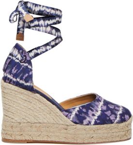 Altuzarra Carina espadrilles met sleehak Blauw