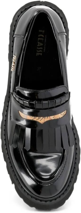 ALVIERO MARTINI 1° CLASSE Loafers met chunky zool en franje Zwart - Foto 3