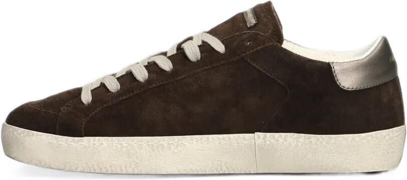 Ama Brand logo-patch suede low-top sneakers Bruin - Foto 5