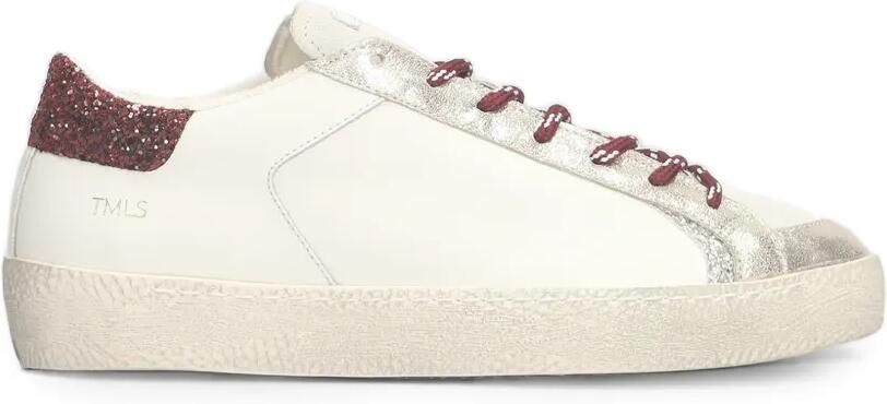 Ama Brand Sneakers met metallic afwerking en glitter-vlak Beige