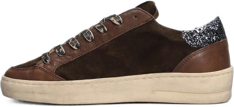 Ama Brand Sneakers met sterpatch en glitterdetail Bruin - Foto 5